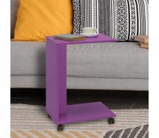 Adore Furniture Odkládací stolek 65x35 cm fialová
