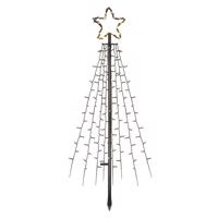 EMOS Lighting LED vánoční strom kovový, 180 cm, venkovní i vnitřní, teplá bílá, časovač Teplá bílá
