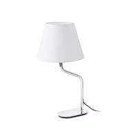 FARO ETERNA chrom/bílá stolní lampa