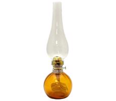 Floriánova huť Petrolejová lampa BASIC 38 cm amber