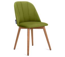 Konsimo Sp. z o.o. Sp. k. Jídelní židle BAKERI 86x48 cm světle zelená/světlý dub