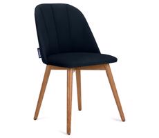 Konsimo Sp. z o.o. Sp. k. Jídelní židle BAKERI 86x48 cm tmavě modrá/světlý dub