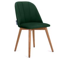 Konsimo Sp. z o.o. Sp. k. Jídelní židle BAKERI 86x48 cm tmavě zelená/světlý dub