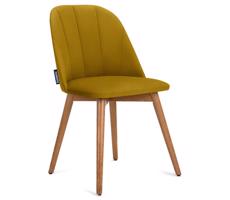 Konsimo Sp. z o.o. Sp. k. Jídelní židle BAKERI 86x48 cm žlutá/světlý dub