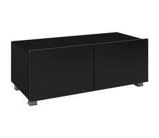 Konsimo Sp. z o.o. Sp. k. TV stolek PAVO 37x100 cm lesklá černá/matná černá
