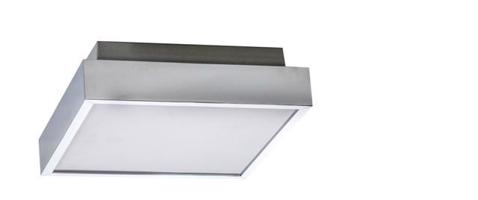 LED Koupelnové stropní přisazené svítidlo AZzardo Asteria 30 chrome 3000K AZ2073 24W 950lm 3000K IP44 29cm chromové