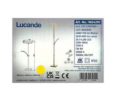 Lucande Lucande - LED Stmívatelná stojací lampa PARTHENA LED/29,1W/230V + LED/5,3W/230V