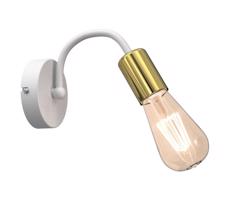 Nástěnná lampa DOW 1xE27/60W/230V bílá/zlatá