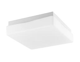 Nova Luce Elegantní koupelnové stropní svítidlo Cube z bílého opálového skla - 1 x 40 W, 205 x 205 x 70 mm NV 6110041