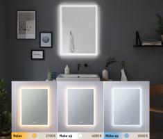 PAULMANN HomeSpa LED zrcadlo s osvětlením Mirra hranaté IP44 zrcadlo/bílá 22W WhiteSwitch 789.51 78951