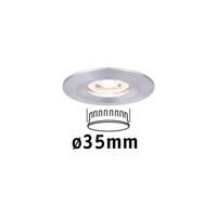 PAULMANN LED vestavné svítidlo Nova mini nevýklopné IP44 1x4W 2700K hliník broušený 230V 943.04 94304