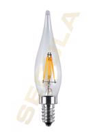 Segula 55234 LED francouzská svíčka čirá E10 1 W 60 Lm 1.900 K Čirá