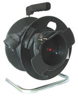 Solight prodlužovací přívod na bubnu, 1 zásuvka, černý, 25m PB11