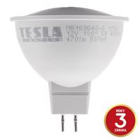 TESLA - LED žárovka GU5,3 MR16, 6W, 12V, 470lm, 25 000h, 4000K studená bílá, 100° MR160640-5 Studená bílá