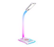 08988L - LED RGBW Stmívatelná stolní lampa s Qi nabíjením 30W/230V bílá