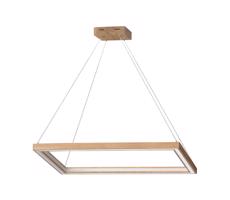 1027402300000-LED Stmívatelný lustr na lanku LEGNO 2xLED/33W/230V dub