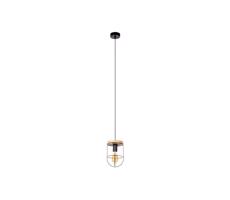 184159104 - Lustr na lanku NETUNO 1xE27/60W/230V dub