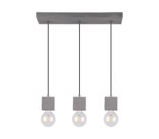7089336 - Lustr na lanku STRONG 3xE27/60W/230V beton
