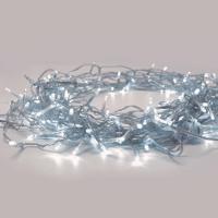 ACA Lighting 20 LED řetěz na baterie (2xAA), CW, IP20, 190 plus 30cm, čirý kabel X0620212 Studená bílá Čirá
