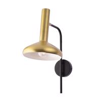 ACA Lighting nástěnné svítidlo 1XE27 mosaz plus černá 32X20X41CM SHERLOCK AR4181W41BB