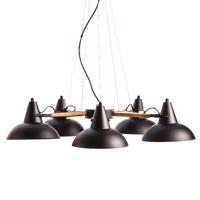 ACA Lighting Vintage závěsné svítidlo KS2025P5BK