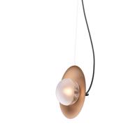 ACA Lighting závěsné svítidlo 1XG9 mosaz/černý kov plus sklo 20X14XH122CM LAYLA HL4321P23BB