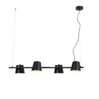 ACA Lighting závěsné svítidlo 4XE14 černý kov 27X102XH120CM AYRAN EF27P4102BK