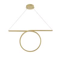 ACA Lighting závěsné svítidlo LED 43W 3000K 2580LM mosaz hliník 88X17XH120CM ZERO HM98LEDP88BR