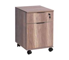 Adore Furniture Kancelářský kontejner 61x41 cm hnědá