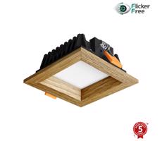 APLED APLED - LED Podhledové SQUARE WOODLINE LED/3W/230V 4000K 9x9 cm dub masiv