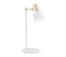 Argon Argon 4256 - Stolní lampa DORIA 1xE27/15W/230V bílá/mosaz