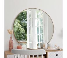 Atmosphera Atmosphera - Nástěnné zrcadlo ALICE pr. 76 cm zlatá