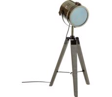 Atmosphera Atmosphera - Stolní lampa EBOR 1xE14/25W/230V borovice/mosaz