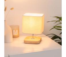 Atmosphera Atmosphera - Stolní lampa TOXEY 1xE14/25W/230V borovice/béžová