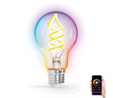 B.V. LED RGBW Stmívatelná žárovka FILAMENT A60 E27/4,9W/230V 2700K Wi-Fi -