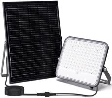 B.V.  - LED RGBW Stmívatelný solární reflektor LED/20W/3,4V IP66 + DO
