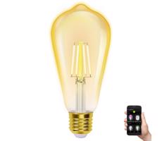 B.V. LED Stmívatelná žárovka FILAMENT ST64 E27/6W/230V 2700-6500K Wi-Fi -