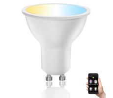 B.V. LED Stmívatelná žárovka GU10/6W/230V 2700-6500K Wi-Fi -