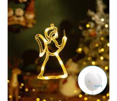 B.V.  - LED Vánoční dekorace LED/3xAAA andílek 21cm