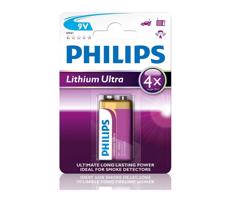 Baterie Philips Lithium Ultra 9V 600mAh 1ks