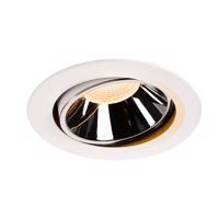BIG WHITE NUMINOS MOVE DL XL vnitřní LED zápustné stropní svítidlo bílá/chrom 2700 K 20° otočné a výkyvné 1003711