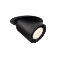 BIG WHITE SUPROS MOVE LED vnitřní stropní vestavné svítidlo, černé, kulaté, 4000K, 60°, CRI90, 3520lm 1003313