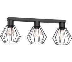 Bodové svítidlo LETI 3xE27/15W/230V černá