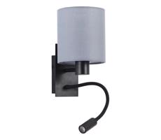 Brilagi Brilagi - LED Flexibilní nástěnná lampa 1xE27/25W/230V + LED/3W černá/šedá