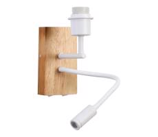 Brilagi Brilagi - LED Flexibilní nástěnná lampa 1xE27/25W/230V + LED/3W dub/bílá