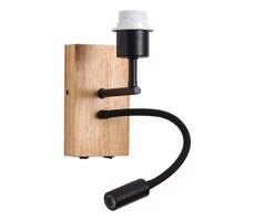 Brilagi Brilagi - LED Flexibilní nástěnná lampa 1xE27/25W/230V + LED/3W dub/černá