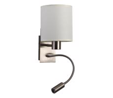 Brilagi Brilagi -LED Flexibilní nástěnná lampa 1xE27/25W/230V+LED/3W matný chrom/krémová