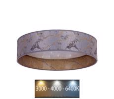 Brilagi Brilagi - LED Stropní svítidlo VELVET STAR LED/24W/230V pr. 40 cm šedá/zlatá