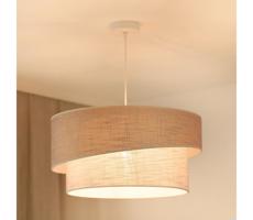 Brilagi Brilagi - Lustr na lanku DOVER SHINE 1xE27/15W/230V pr. 50 cm šedá/krémová