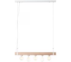 Brilliant Brilliant - Lustr na lanku WHITEWOOD 5xE27/30W/230V